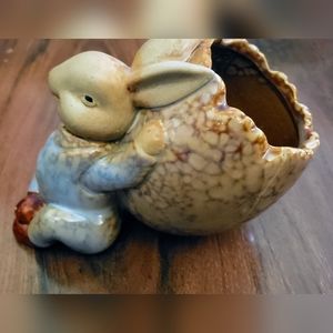 Boy Bunny Candy Dish or Trinket Holder